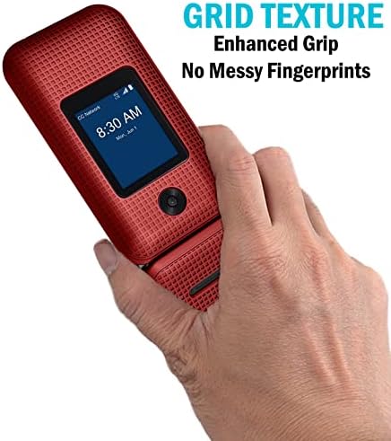 מארז NakedCellphone עבור קישור סלולרי צרכני II, [מרקם רשת] כיסוי מגן מעטפת קשיח רזה לקישור 2 טלפון